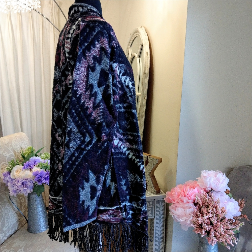 NWT LUCKY BRAND FRINGE CARDIGAN - Picture 3 of 8